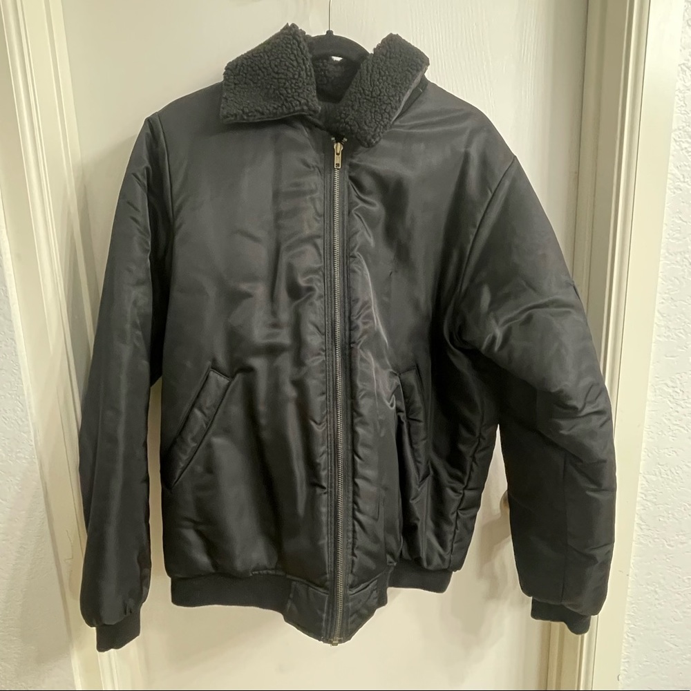 Oak + Fort padded bomber style jacket